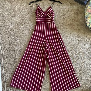 Striped jumpsuit
